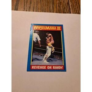Vintage 1987 Topps WWF WrestleMania III 50 Revenge Randy Macho Man Trading Card